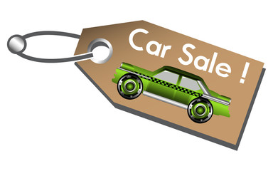 Car sale tag