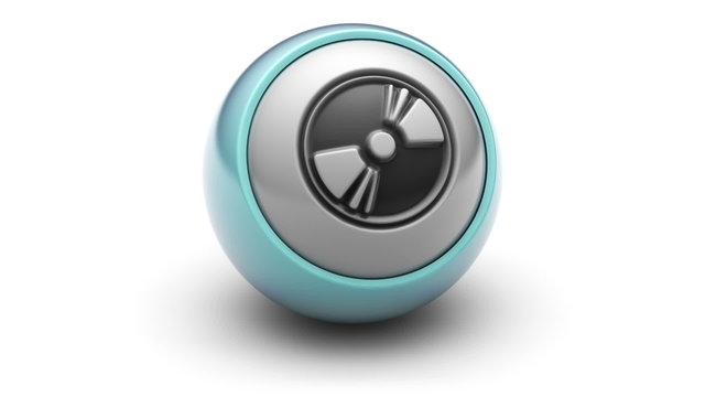 disc icon on ball. Looping.