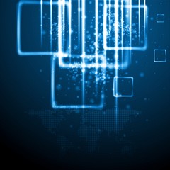 Dark blue technology background. Vector card eps 10