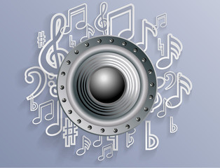 Obraz premium Abstract music background