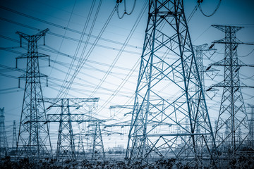 High voltage towers