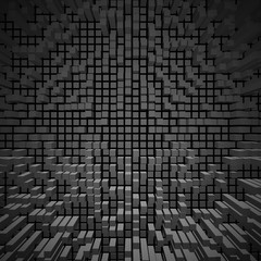 texture of blocks on a dark background