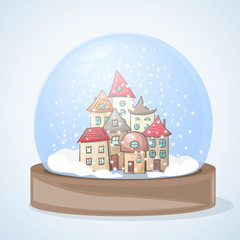 Fototapeta premium snow globe