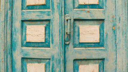 Old blue door in the Crimea