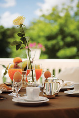 Breakfast on the balcony