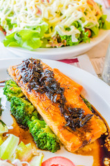 Steak salmon