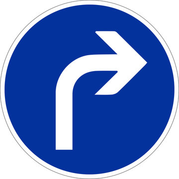 Verkehrszeichen vorgeschriebene Fahrtrichtung