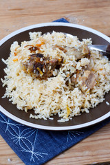 Pilaf: rice with meat