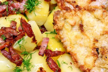 Pork chop with potatoes