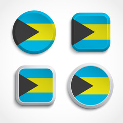 Bahamas flag buttons