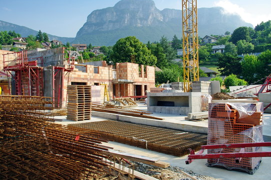 chantier -immeuble en construction