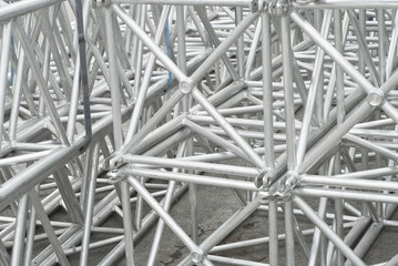 Scaffolding on a Construction Site