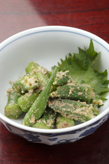 オクラの胡麻和え