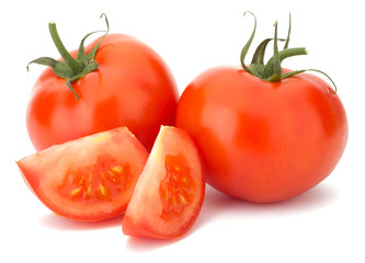 Ripe Tomato isolated on white background