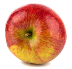 Ripe red apple iIsolated on white background