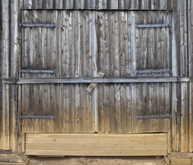Weathered Wooden Gate Detail