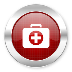 Obraz premium first aid kit icon