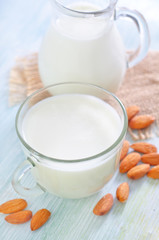 milk with almond