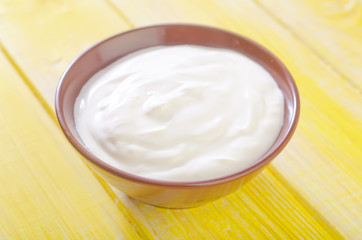 Obraz na płótnie Canvas sour cream