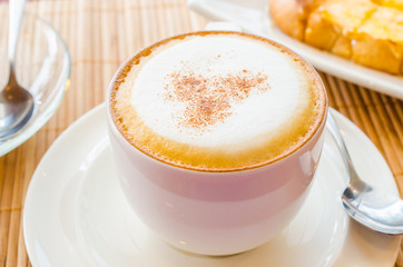 Hot cappuccino