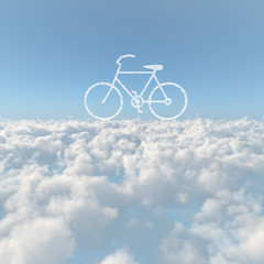 雲海と自転車の雲