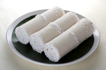 White rice puttu.