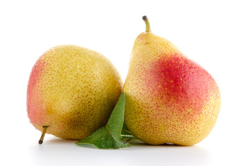 Two ripe pears
