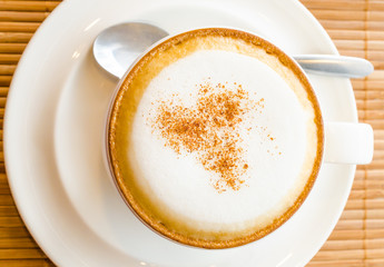Hot cappuccino