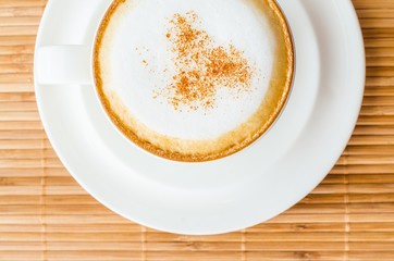 Hot cappuccino