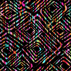 color tribal seamless background