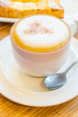 Hot cappuccino