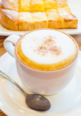 Hot cappuccino