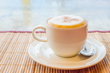 Hot cappuccino