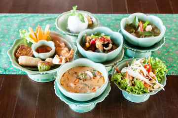 Authentic thai cuisine with decoration and flavour.