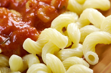 Italian pasta cavatappi