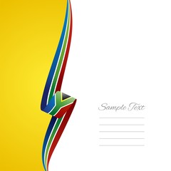South African left side brochure cover vector