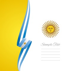 Argentinean left side brochure cover vector
