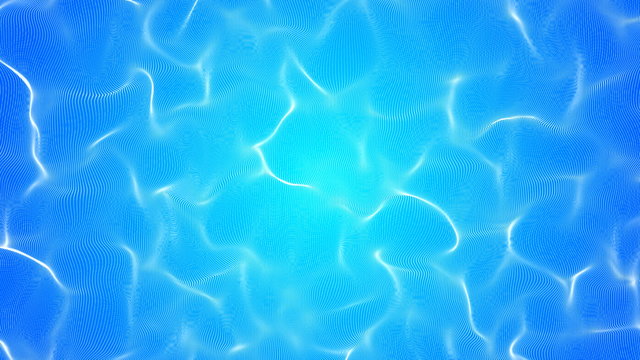waves set isolated on blue background
