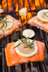 Grilled salmon
