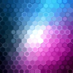 Pattern of geometric shapes. Flow of spectrum effect.