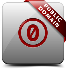 Zero CC Public Domain button