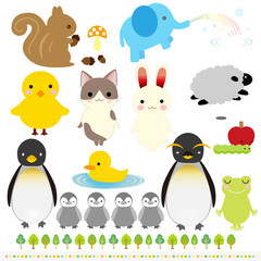 かわいい動物イラスト