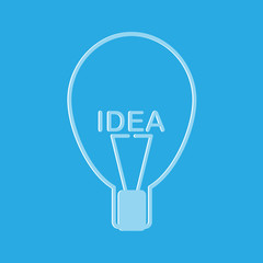 Bulb light idea vector illustration