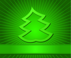 christmas tree background card