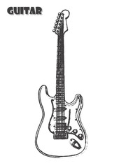 Obraz premium Electric Guitar - drawn EPS10