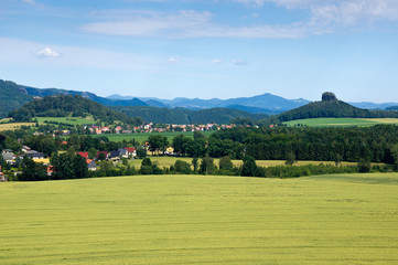 Landscape of cultivated plants in Saxon Switzerland
