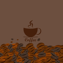 Coffee seamless background