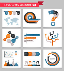 Elements and icons of infographics