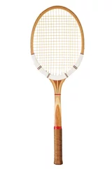 Deurstickers Vintage tennis racket © wabeno