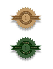 Award ribbons